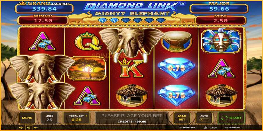 Diamond Link: Mighty Elephant màquina de joc per diners, imatge 1