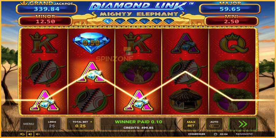 Diamond Link: Mighty Elephant màquina de joc per diners, imatge 2