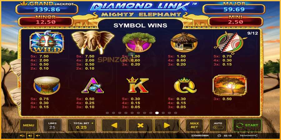 Diamond Link: Mighty Elephant màquina de joc per diners, imatge 7