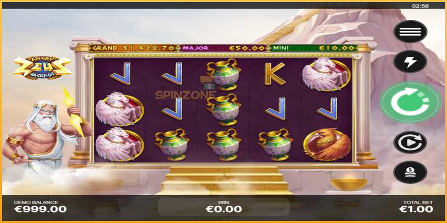 Angry Zeus Jackpot màquina de joc per diners, imatge 2