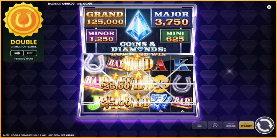 Coins & Diamonds: Hold and Win màquina de joc per diners, imatge 3