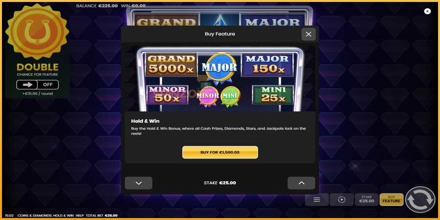 Coins & Diamonds: Hold and Win màquina de joc per diners, imatge 4