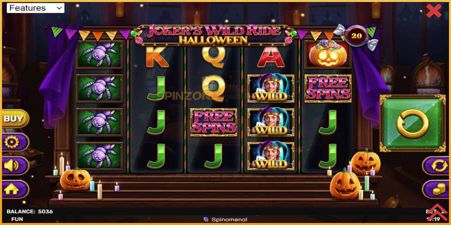 Jokers Wild Ride Halloween màquina de joc per diners, imatge 2