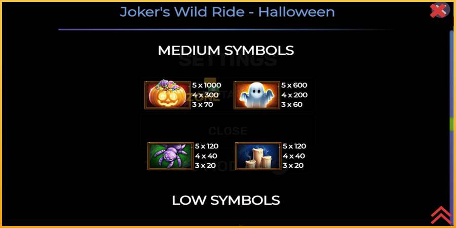 Jokers Wild Ride Halloween màquina de joc per diners, imatge 5