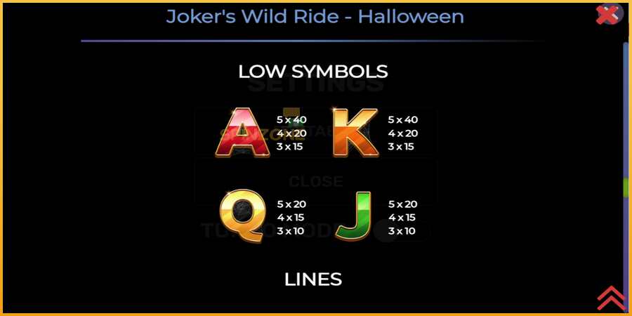 Jokers Wild Ride Halloween màquina de joc per diners, imatge 6