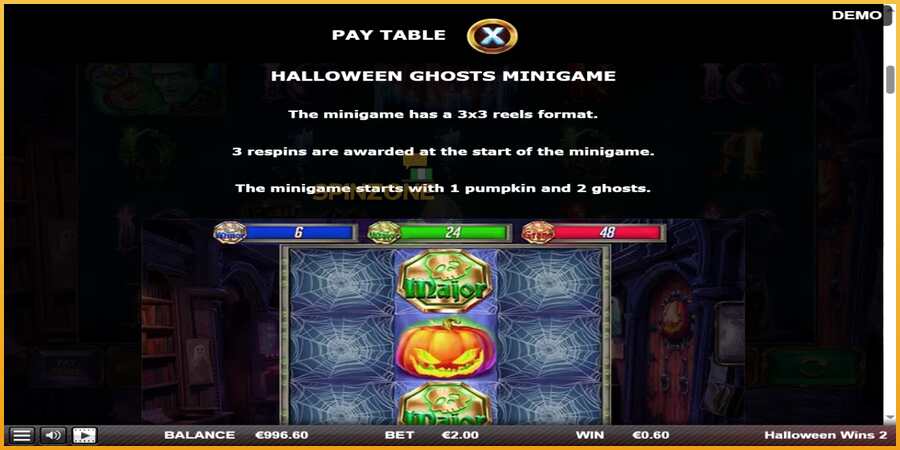 Halloween Wins 2 màquina de joc per diners, imatge 6