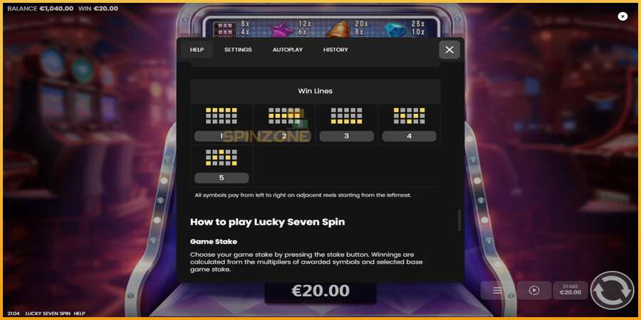 Lucky Seven Spin màquina de joc per diners, imatge 7