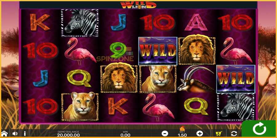 Wild Lion with Reel Bingo màquina de joc per diners, imatge 1