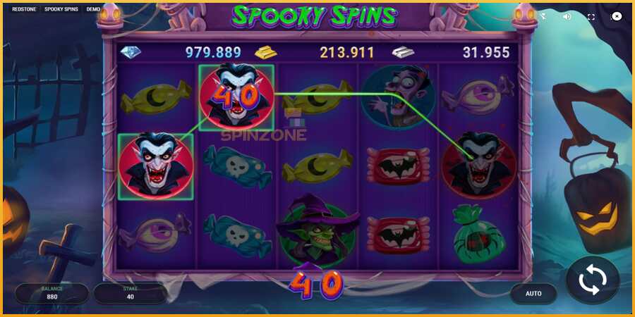 Spooky Spins màquina de joc per diners, imatge 3