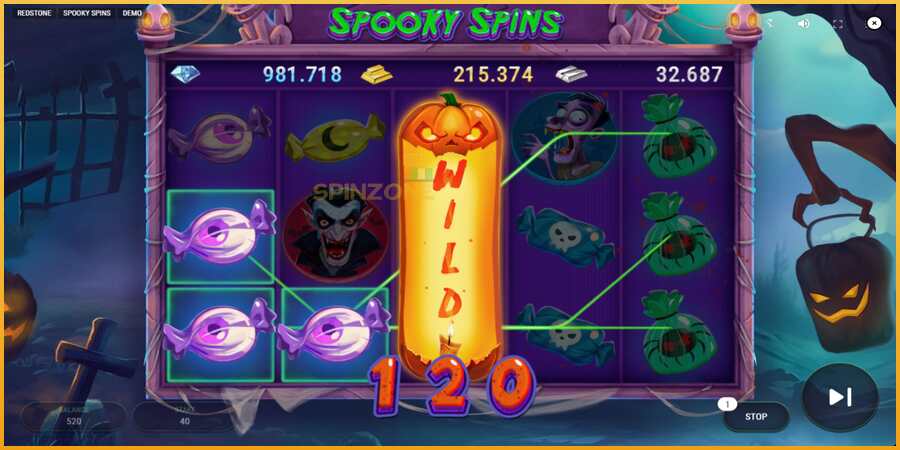 Spooky Spins màquina de joc per diners, imatge 4