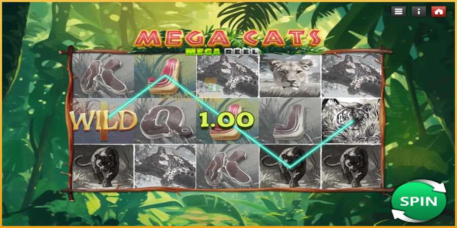 Mega Cats Mega Reel màquina de joc per diners, imatge 3