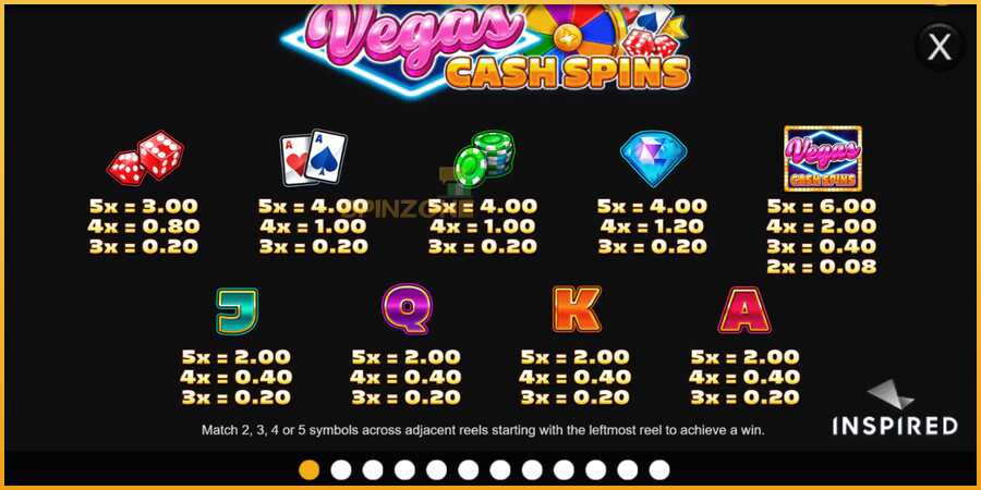 Vegas Cash Spins màquina de joc per diners, imatge 6