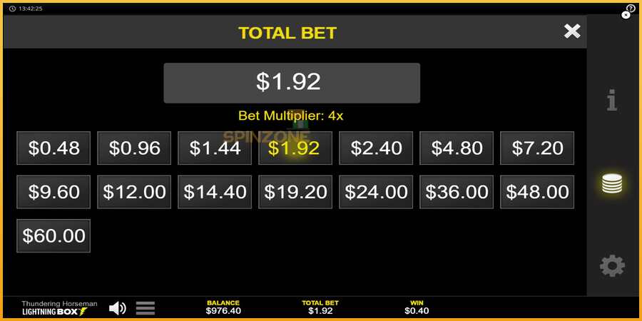 Thundering Horseman màquina de joc per diners, imatge 7