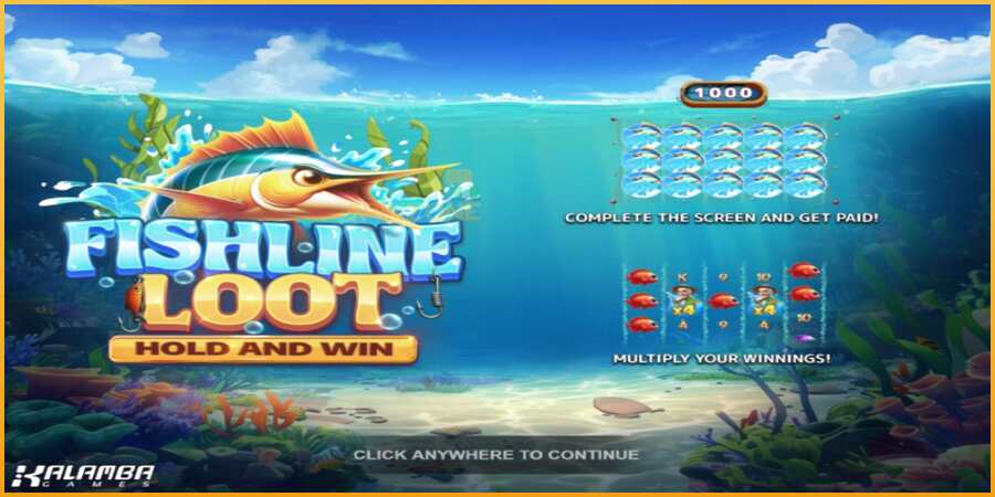 Fishline Loot Hold and Win màquina de joc per diners, imatge 1