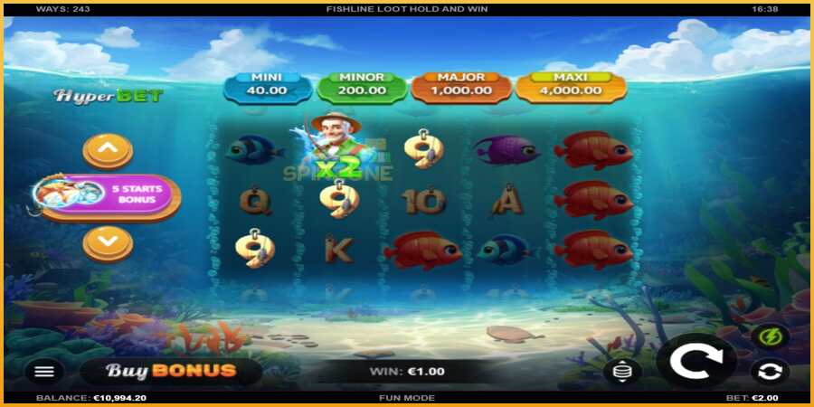 Fishline Loot Hold and Win màquina de joc per diners, imatge 3