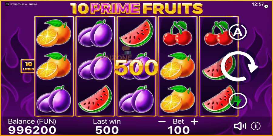 10 Prime Fruits màquina de joc per diners, imatge 4