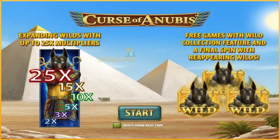 Curse of Anubis màquina de joc per diners, imatge 1