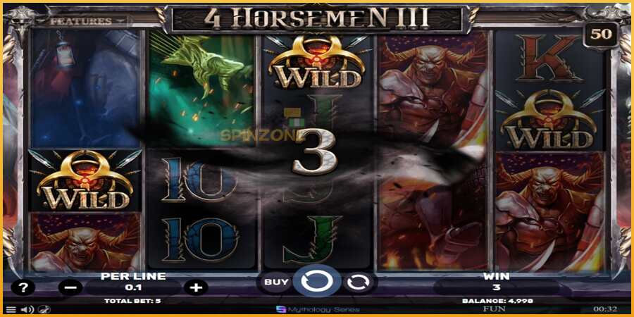 4 Horsemen III màquina de joc per diners, imatge 3