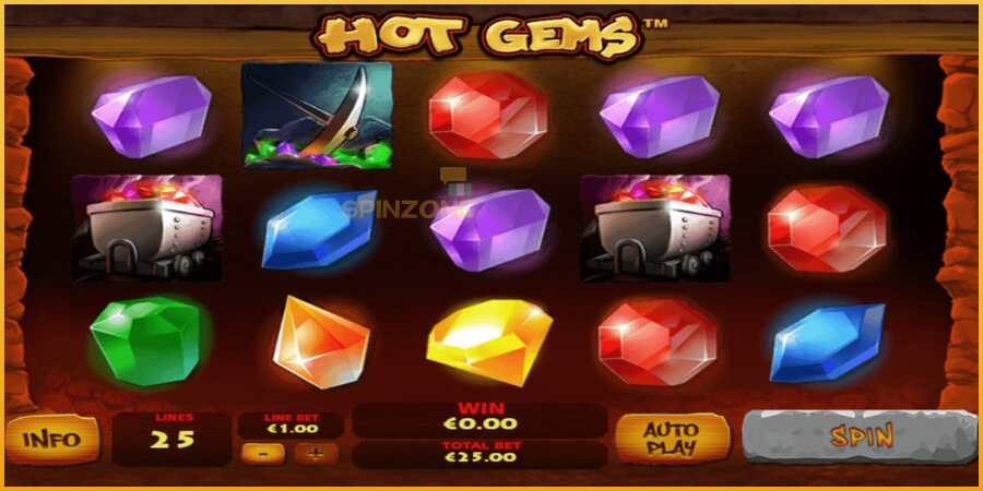 Hot Gems màquina de joc per diners, imatge 1