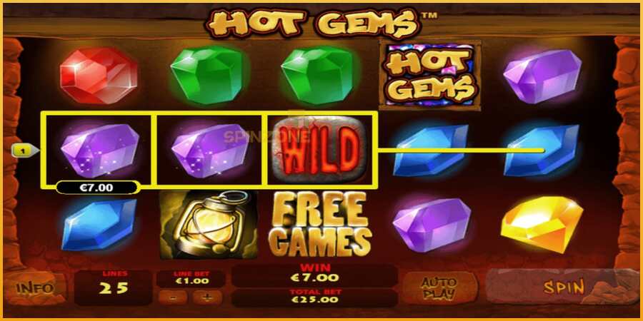 Hot Gems màquina de joc per diners, imatge 2