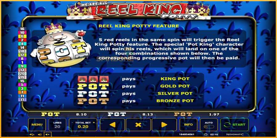 Reel King Potty màquina de joc per diners, imatge 4