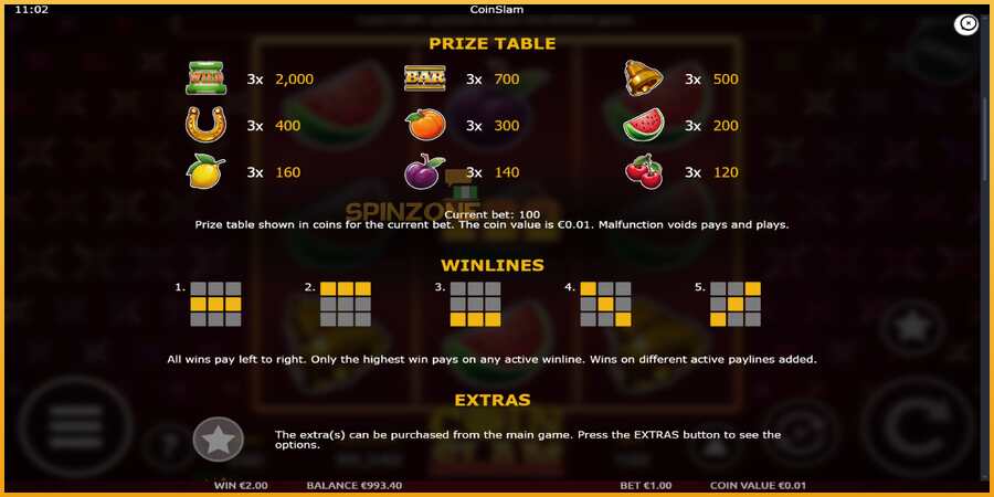 Coin Slam màquina de joc per diners, imatge 6