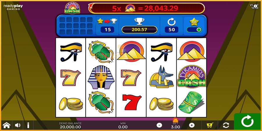 Pyramids of Cash with Reel Bingo màquina de joc per diners, imatge 1