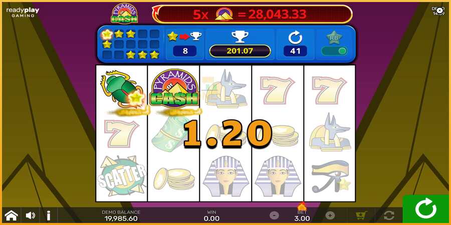 Pyramids of Cash with Reel Bingo màquina de joc per diners, imatge 3