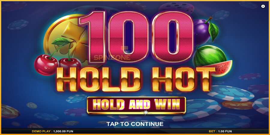 100 Hold Hot Hold and Win màquina de joc per diners, imatge 1