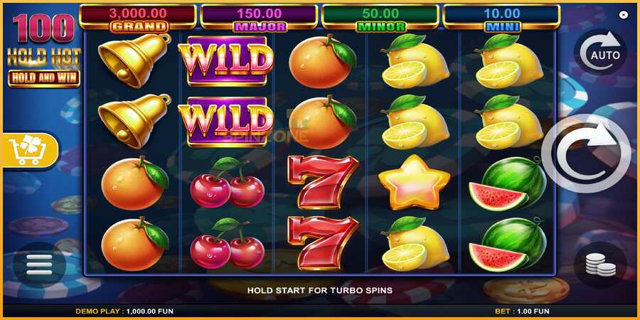 100 Hold Hot Hold and Win màquina de joc per diners, imatge 2