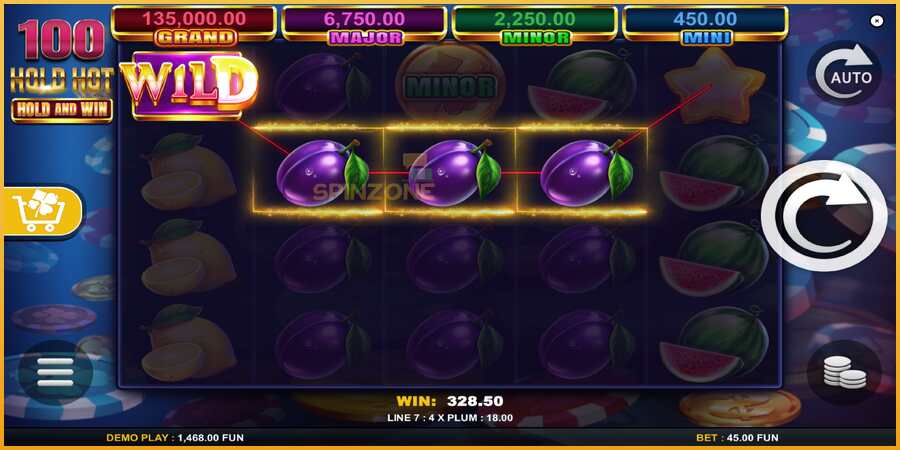 100 Hold Hot Hold and Win màquina de joc per diners, imatge 4