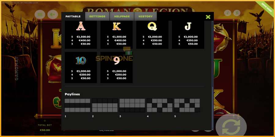 Roman Legion Deluxe màquina de joc per diners, imatge 7