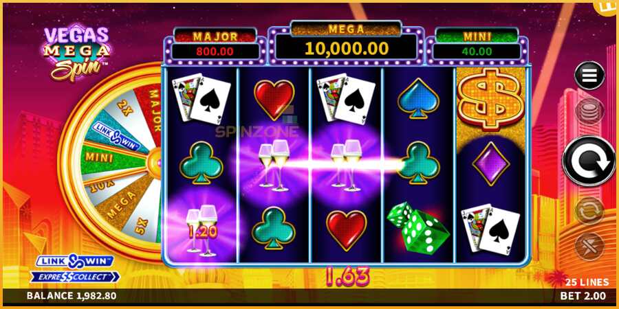 Vegas Mega Spin màquina de joc per diners, imatge 4