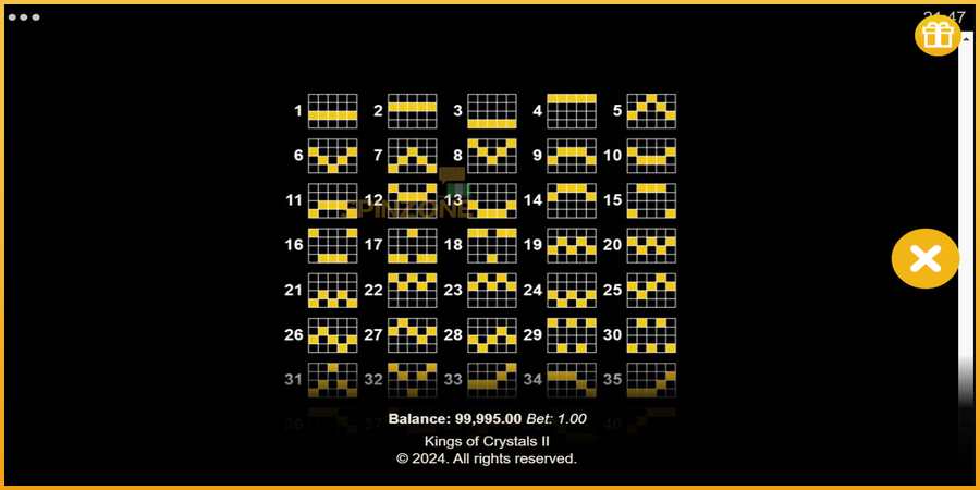 Kings of Crystals II Power Combo màquina de joc per diners, imatge 7