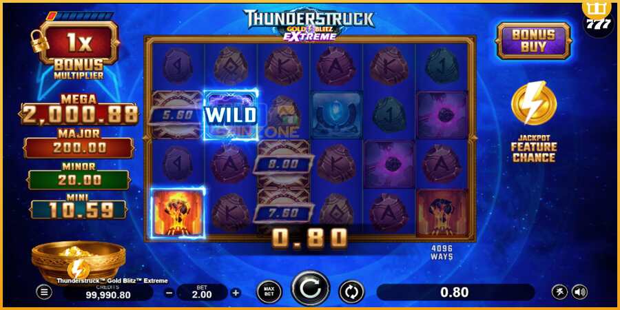 Thunderstruck Gold Blitz Extreme màquina de joc per diners, imatge 3