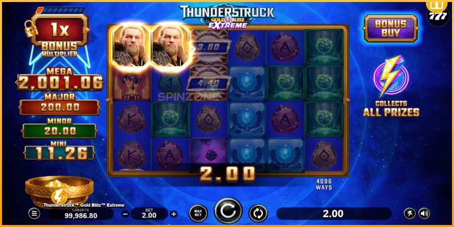 Thunderstruck Gold Blitz Extreme màquina de joc per diners, imatge 4