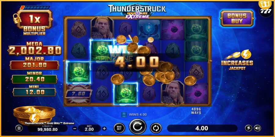 Thunderstruck Gold Blitz Extreme màquina de joc per diners, imatge 5