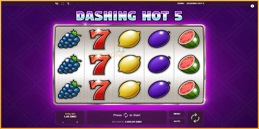 Dashing Hot 5 màquina de joc per diners, imatge 1