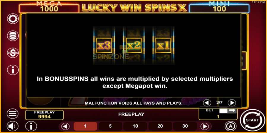 Lucky Win Spins X màquina de joc per diners, imatge 6