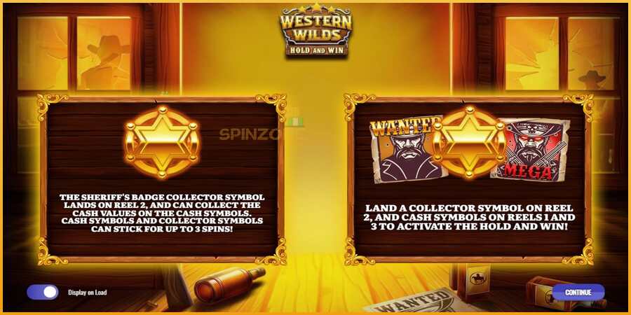 Western Wilds Hold and Win màquina de joc per diners, imatge 1