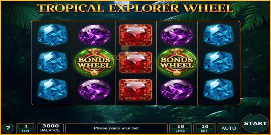 Tropical Explorer Wheel màquina de joc per diners, imatge 1