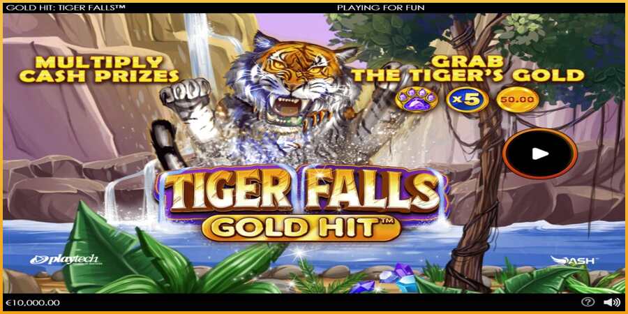 Gold Hit: Tiger Falls màquina de joc per diners, imatge 1