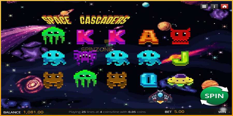 Space Cascaders màquina de joc per diners, imatge 1