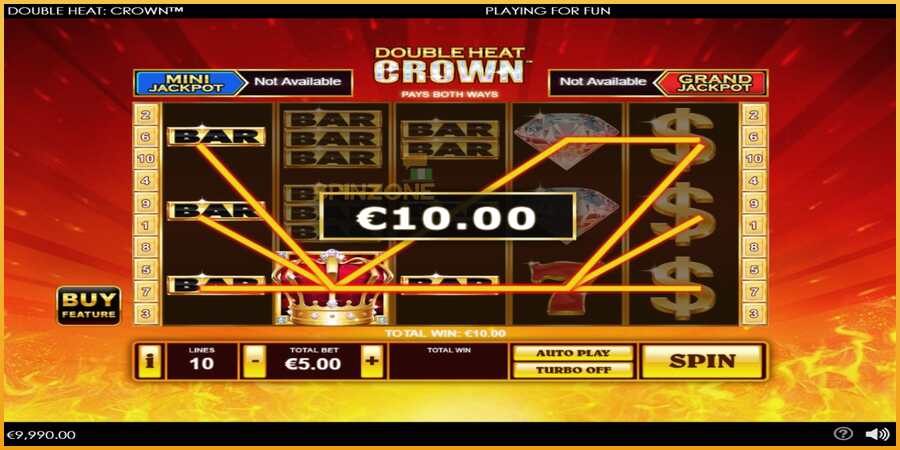 Double Heat: Crown màquina de joc per diners, imatge 3