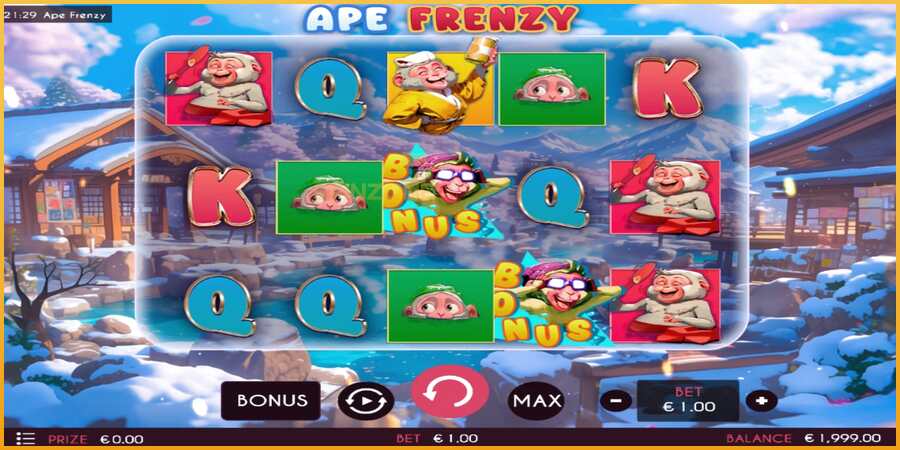 Ape Frenzy màquina de joc per diners, imatge 2