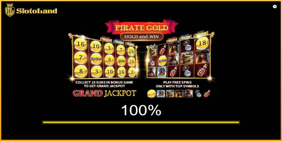 Pirate Gold Hold and Win màquina de joc per diners, imatge 1