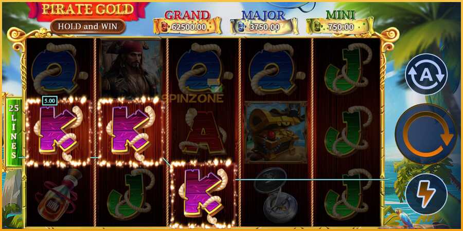 Pirate Gold Hold and Win màquina de joc per diners, imatge 4