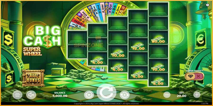 Big Cash Super Wheel màquina de joc per diners, imatge 3