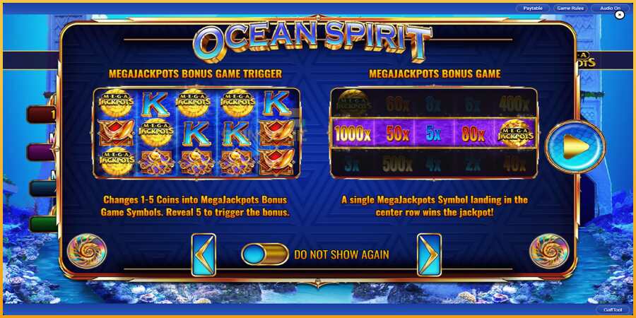 Ocean Spirit MegaJackpots màquina de joc per diners, imatge 2