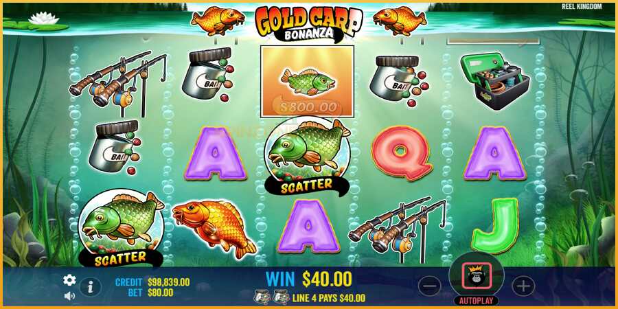 Gold Carp Bonanza màquina de joc per diners, imatge 3